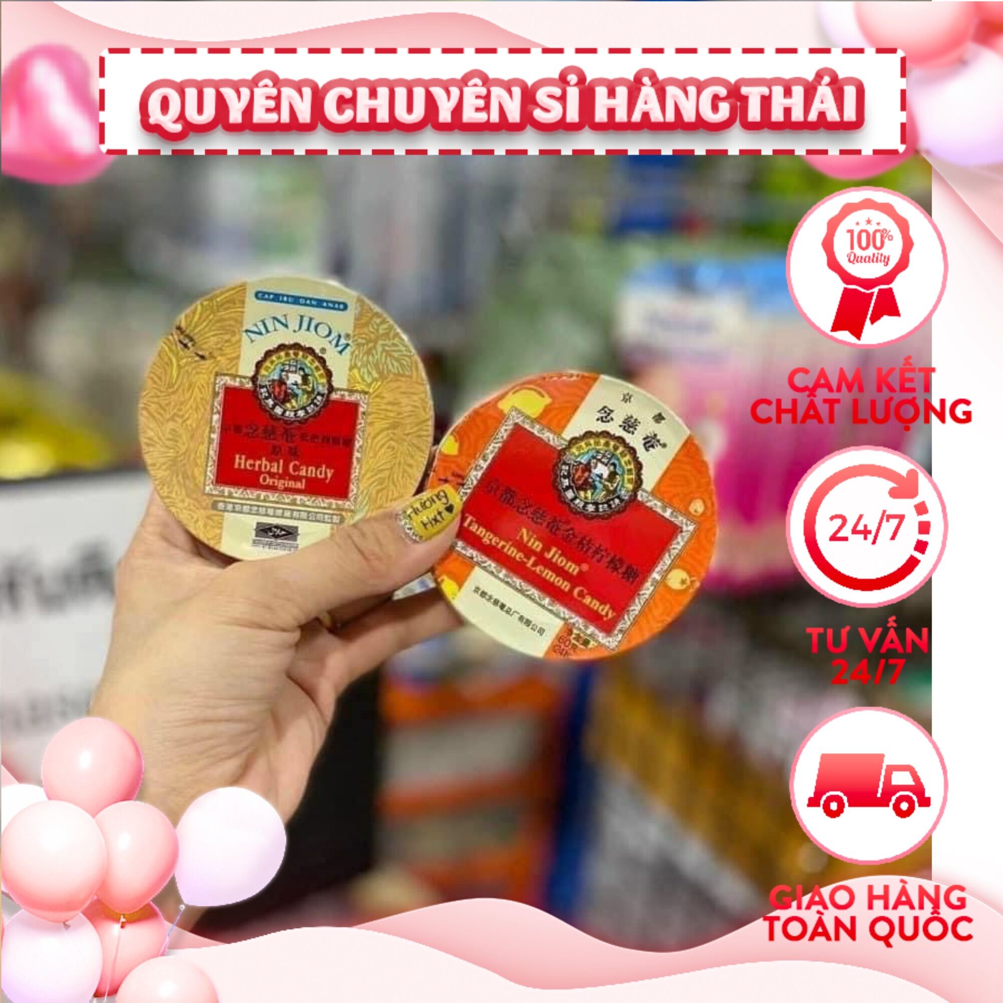 Kẹo ngậm ho tỳ bà thái lan