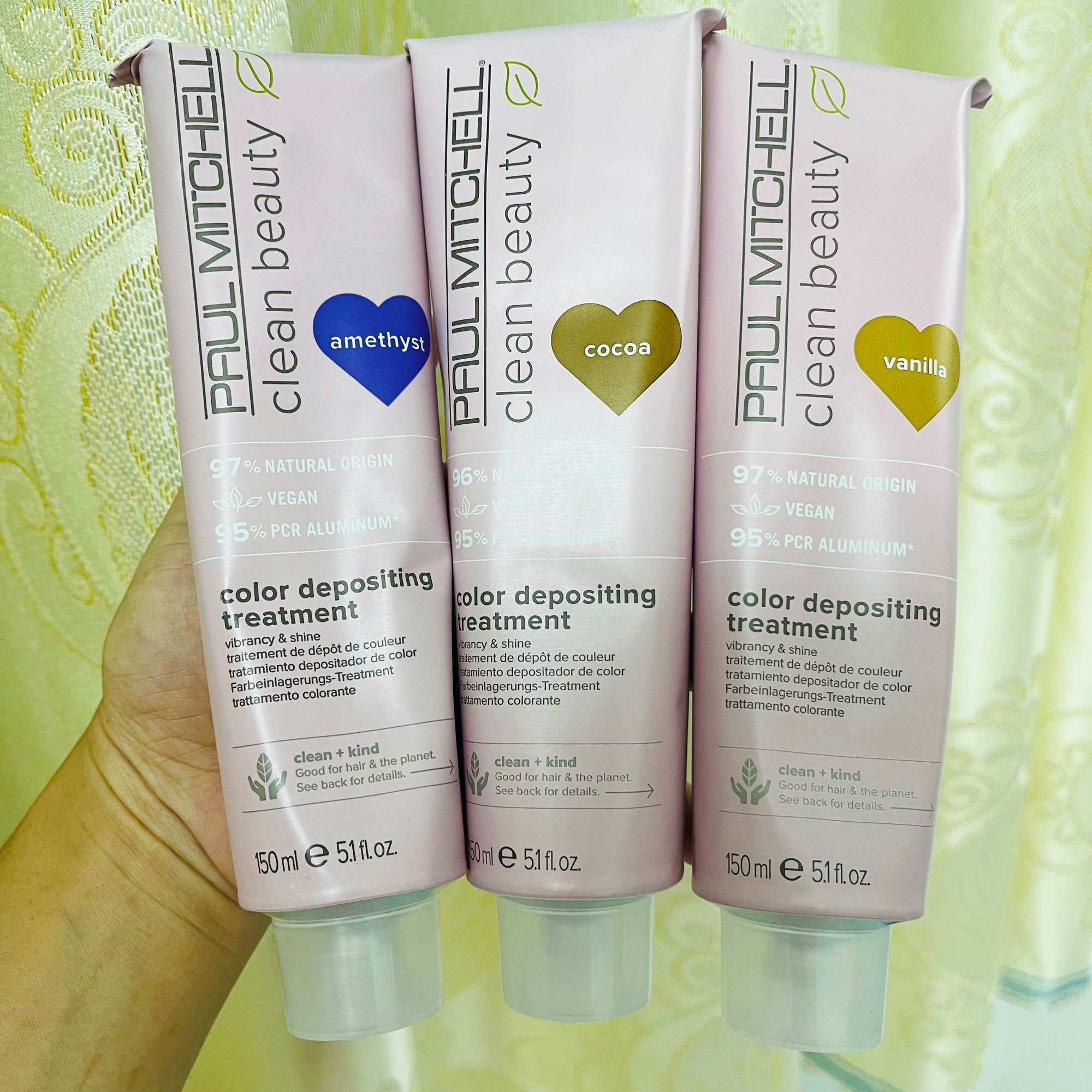 Paul Mitchell Clean Beauty Color Depositing Treatment Hair Color Mask and Conditioner