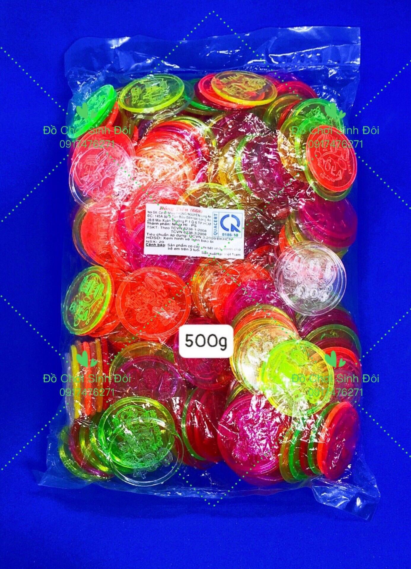 Đồ chơi đồng xu 500g - khoảng 225 cái - đường kính 4cm