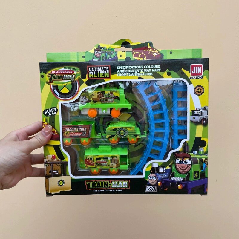 Hộp Đồ Chơi Đường Ray Xe Lửa Tàu Hoả Train-Man Chạy Pin