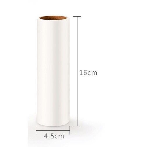 Cây lăn bụi quần áo, chăn màn, lông chó mèo 16cm - sử dụng lõi giấy dạng con lăn bụi, dùng để lăn dính, xé từng lớp lăn đk các thứ dính trên ga giường