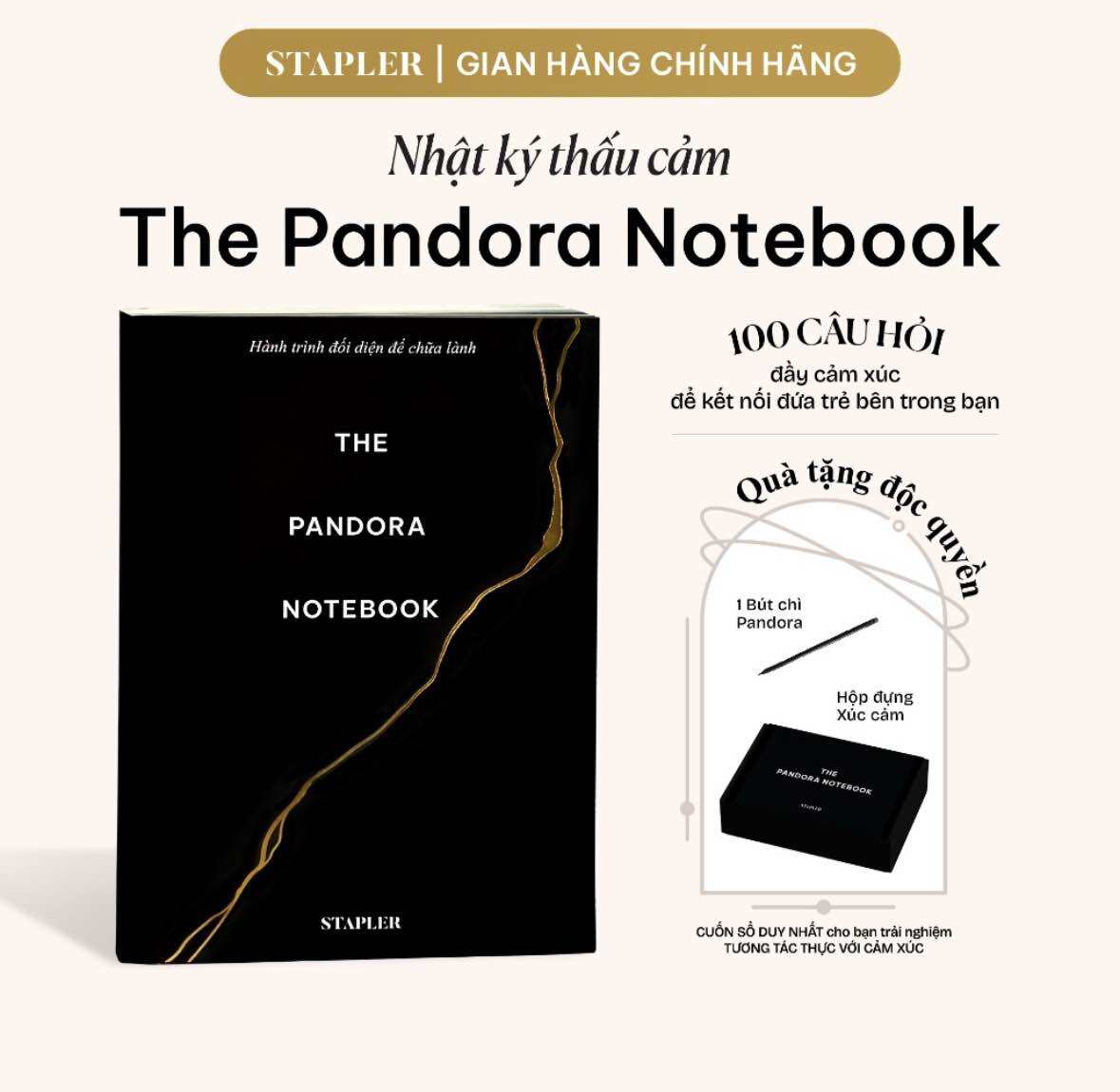 Sách - Sổ Nhật Ký Thấu Cảm Pandora STAPLER, The Pandora Notebook