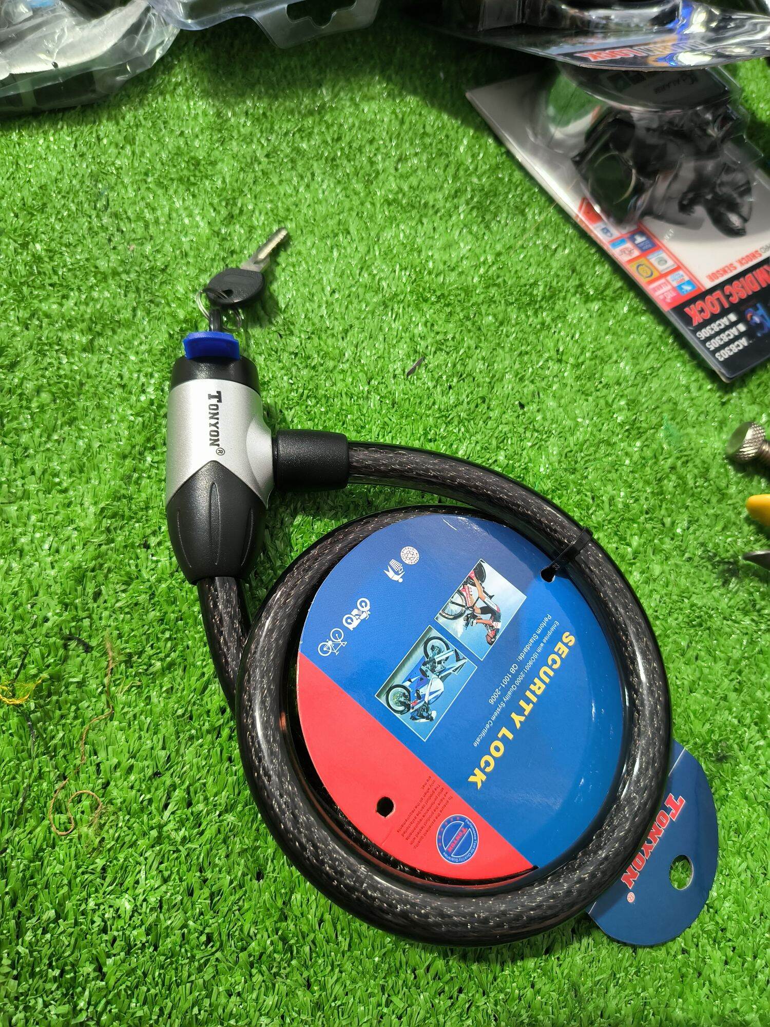 Khoá Dây Chìa Dùng Cho Xe Máy Xe Đạp Phi 15 Dài 80cm TONYON
