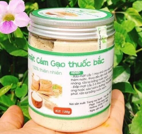 Bột rửa mặt tinh cám gạo thảo dược