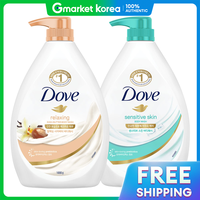 Dove | Sữa Tắm Shea Butter 1L + Sữa Tắm Dành Cho Da Nhạy Cảm 1L