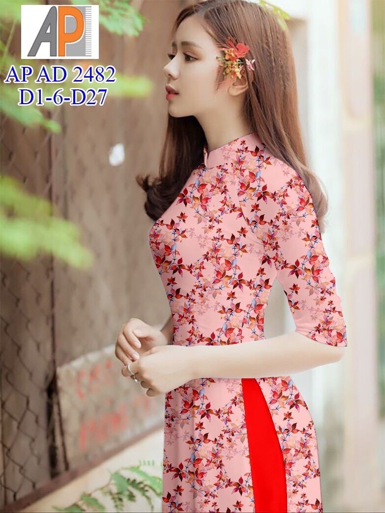 Vải áo dài in hoa nhí