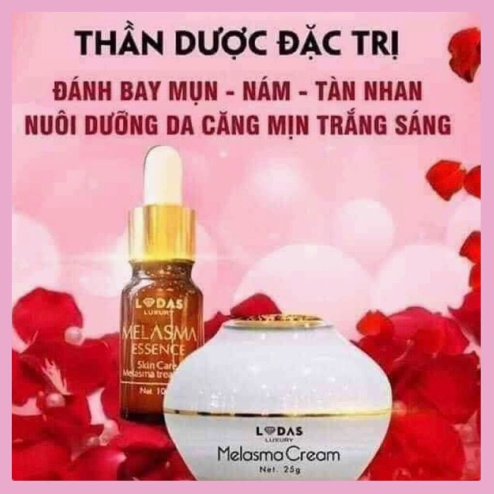 [compo 2 sản phẩm Serrum Nám + Kem Nám Lodas_Chính hãng Đanthy Sạch bay các loại Nám,Tàn Nhang]