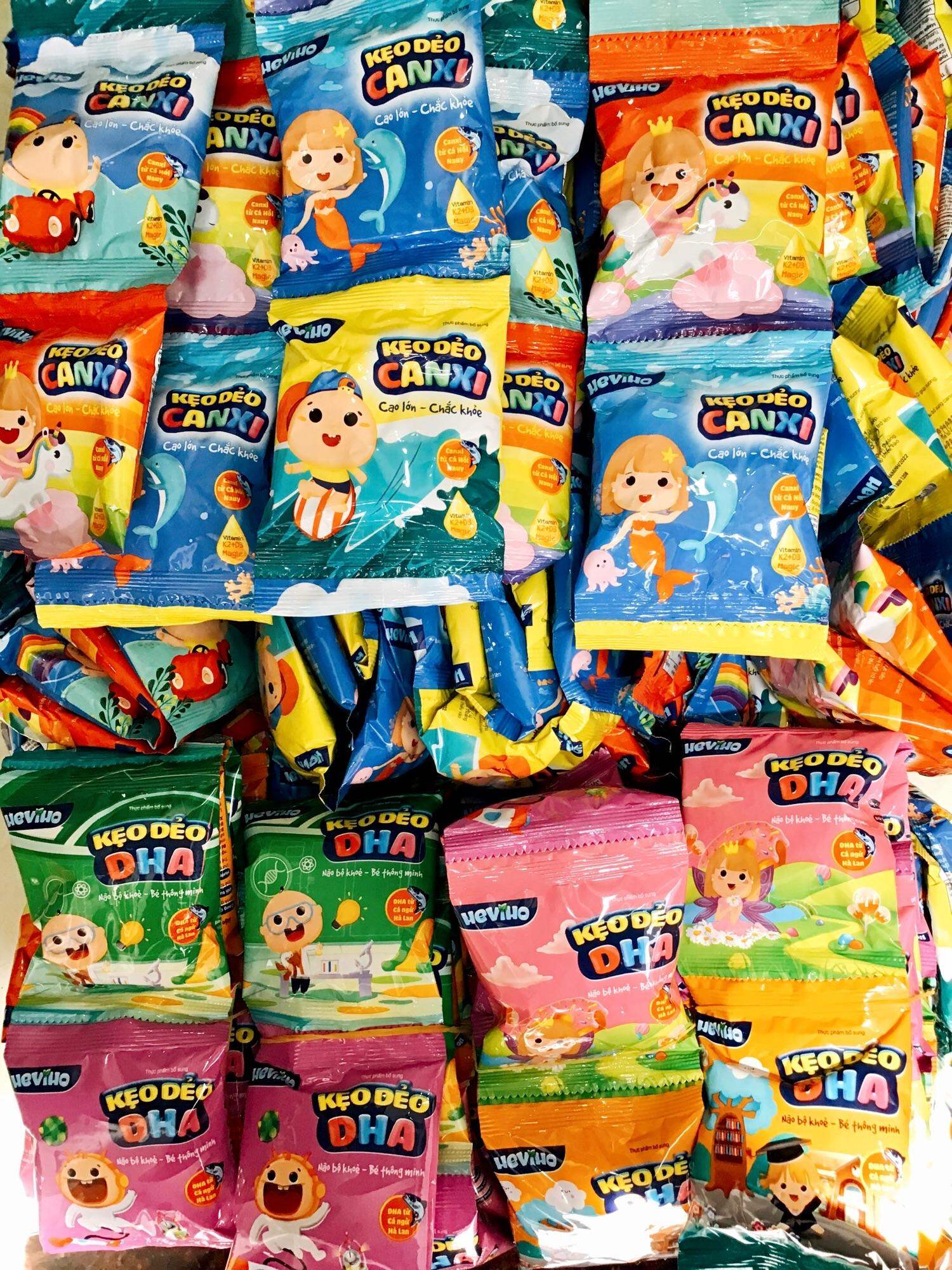 10 gói kẹo dẻo Heviho Canxi, DHA Thái Minh (Gói 30 gram)