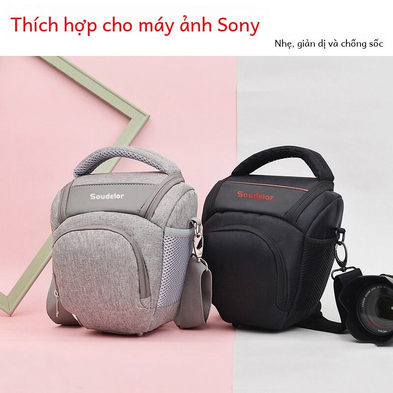 Túi Đựng Máy Ảnh Sony Micro Single Unisex Túi Đeo Vai Đơn Giản Bằng Nylon Túi Đựng Máy Ảnh A7M4 ZVE10 A6400 A7C2 A7M3