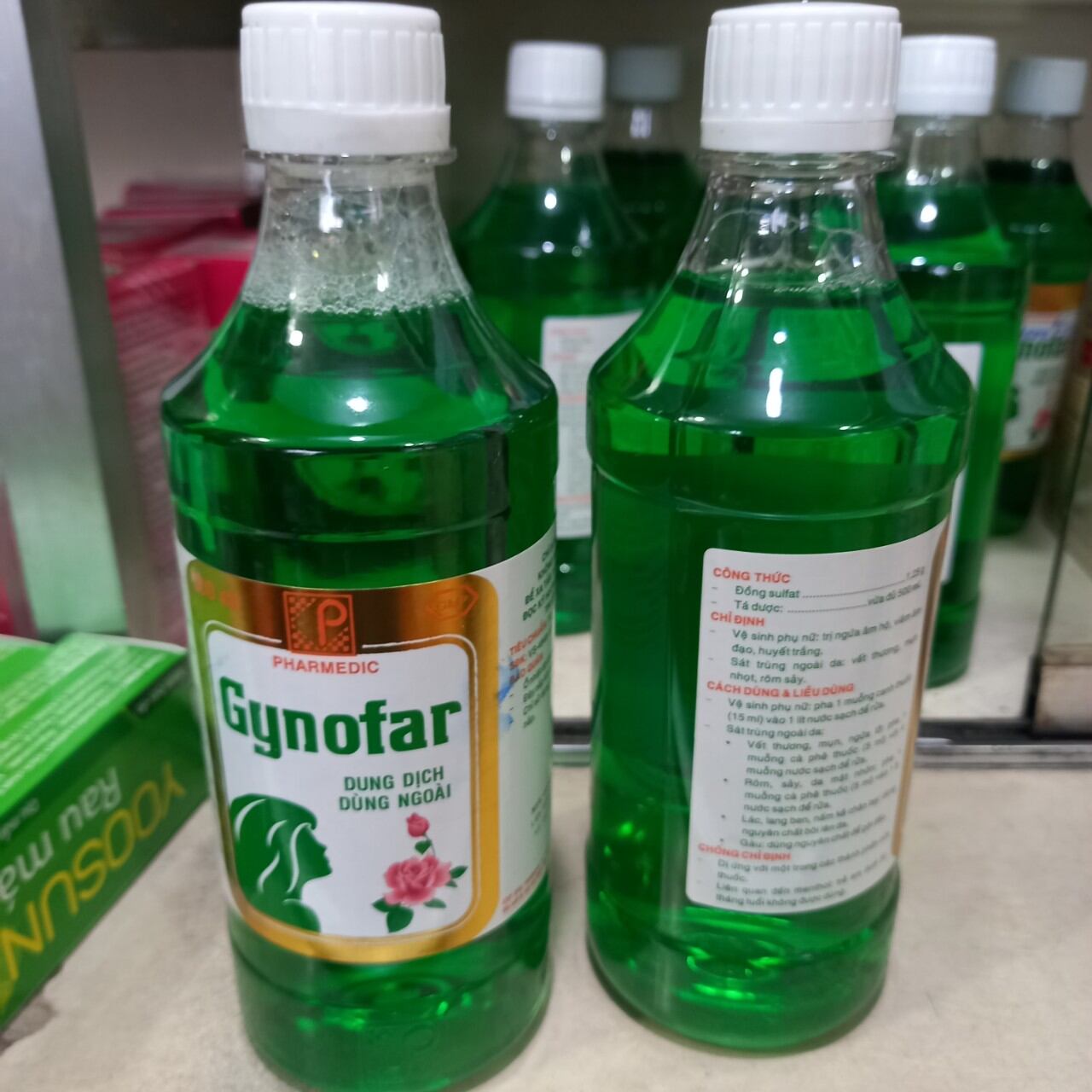 GYNOFAR DUNG DỊCH VỆ SINH PHỤ NỮ CHAI 500ML