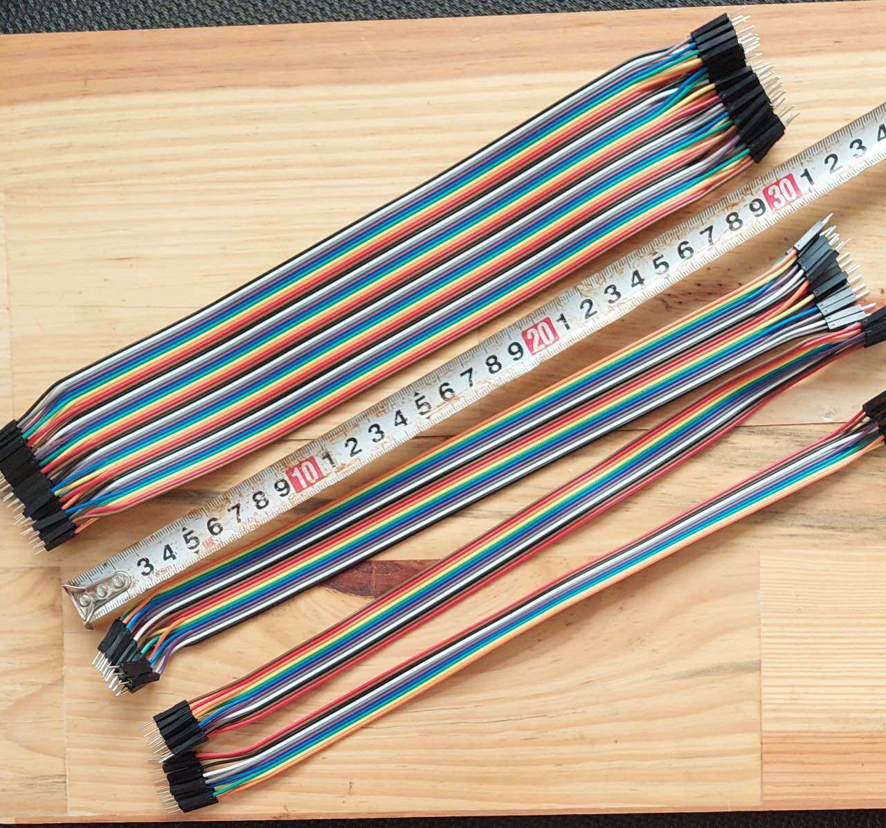 Dây cắm Breadboard 2 đầu cực dài 30cm, tệp 10 sợi