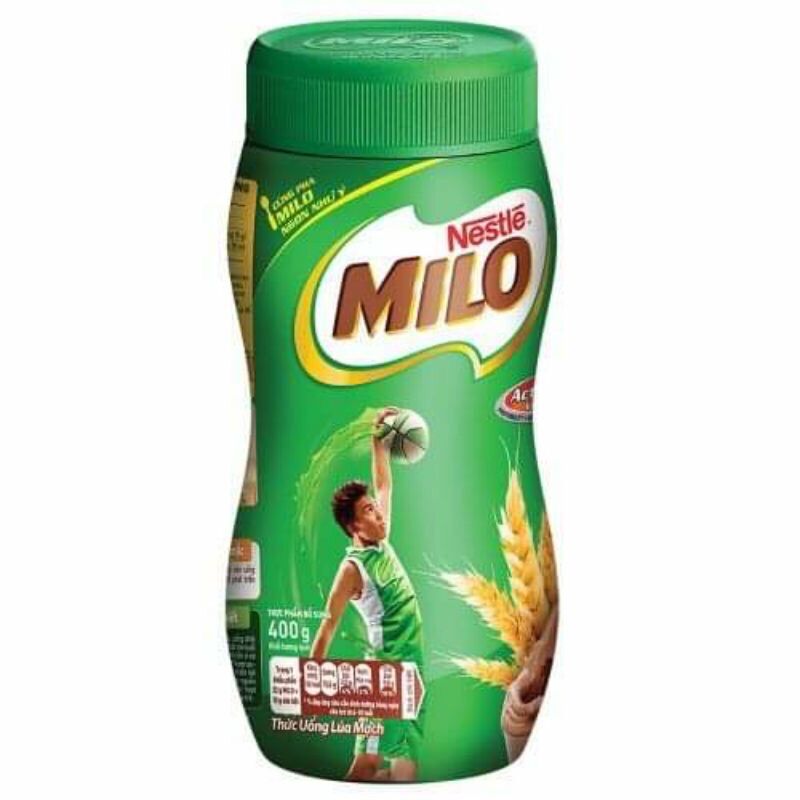 Bột thức uống lúa mạch Milo hủ 400g
