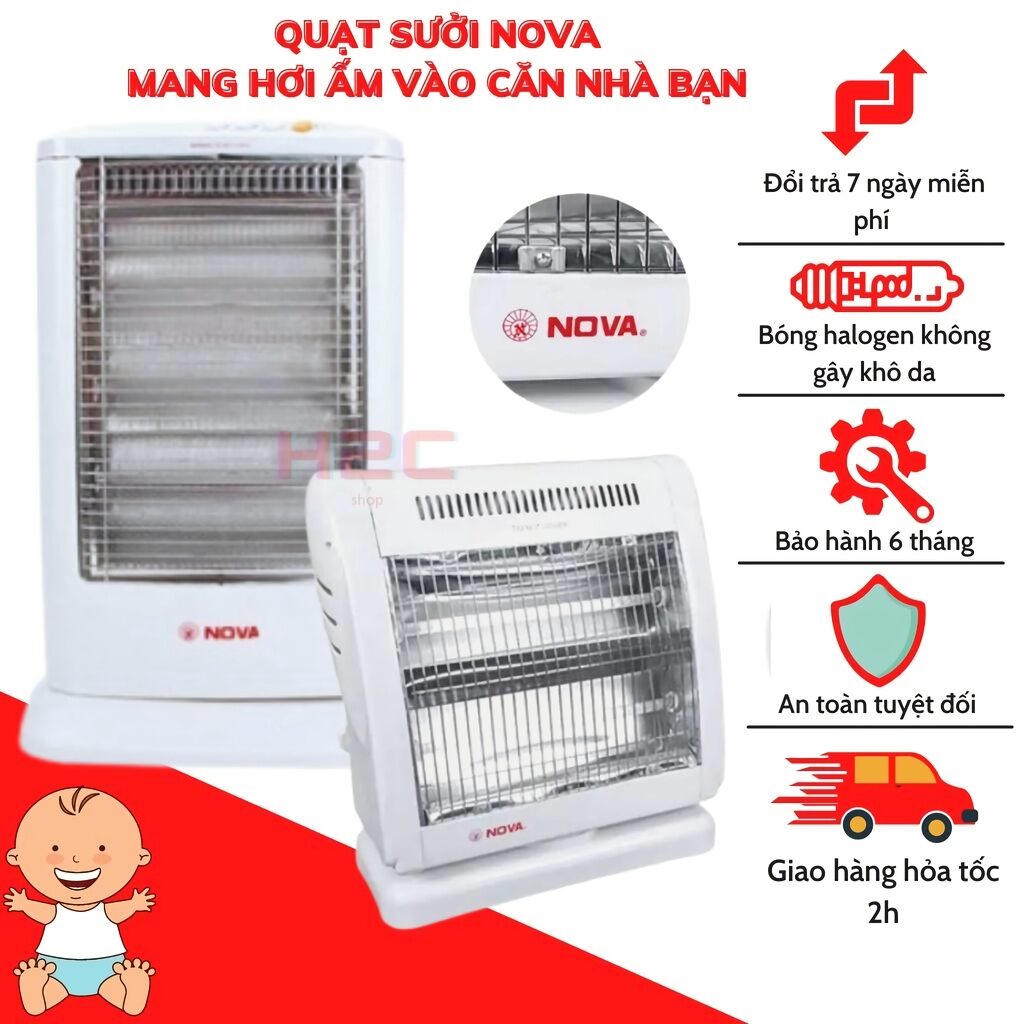 Quạt sưởi Halogen Quạt sưởi để bàn