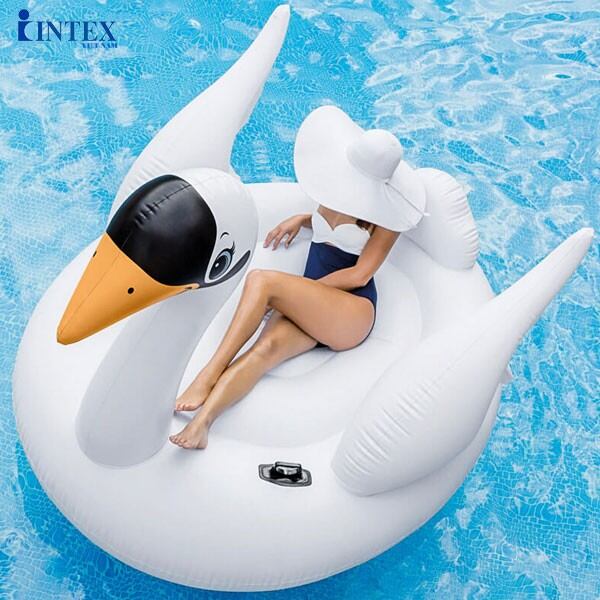 Phao bơi thiên nga khổng lồ intex