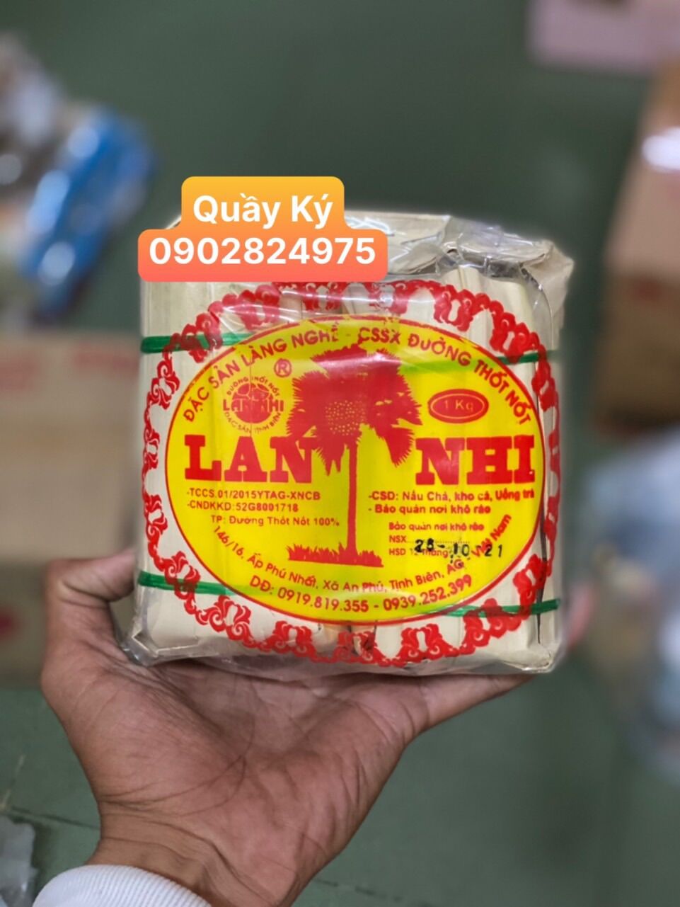 Đường thốt nốt Lan Nhi gói 1kg