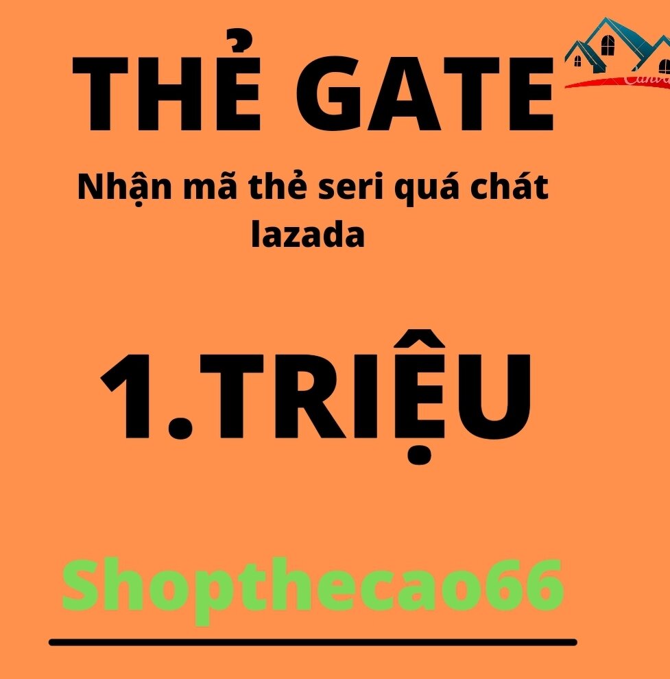 Thẻ cào gate 1.000.000đ nhận mã thẻ + seri quá chát lazada siêu tốc