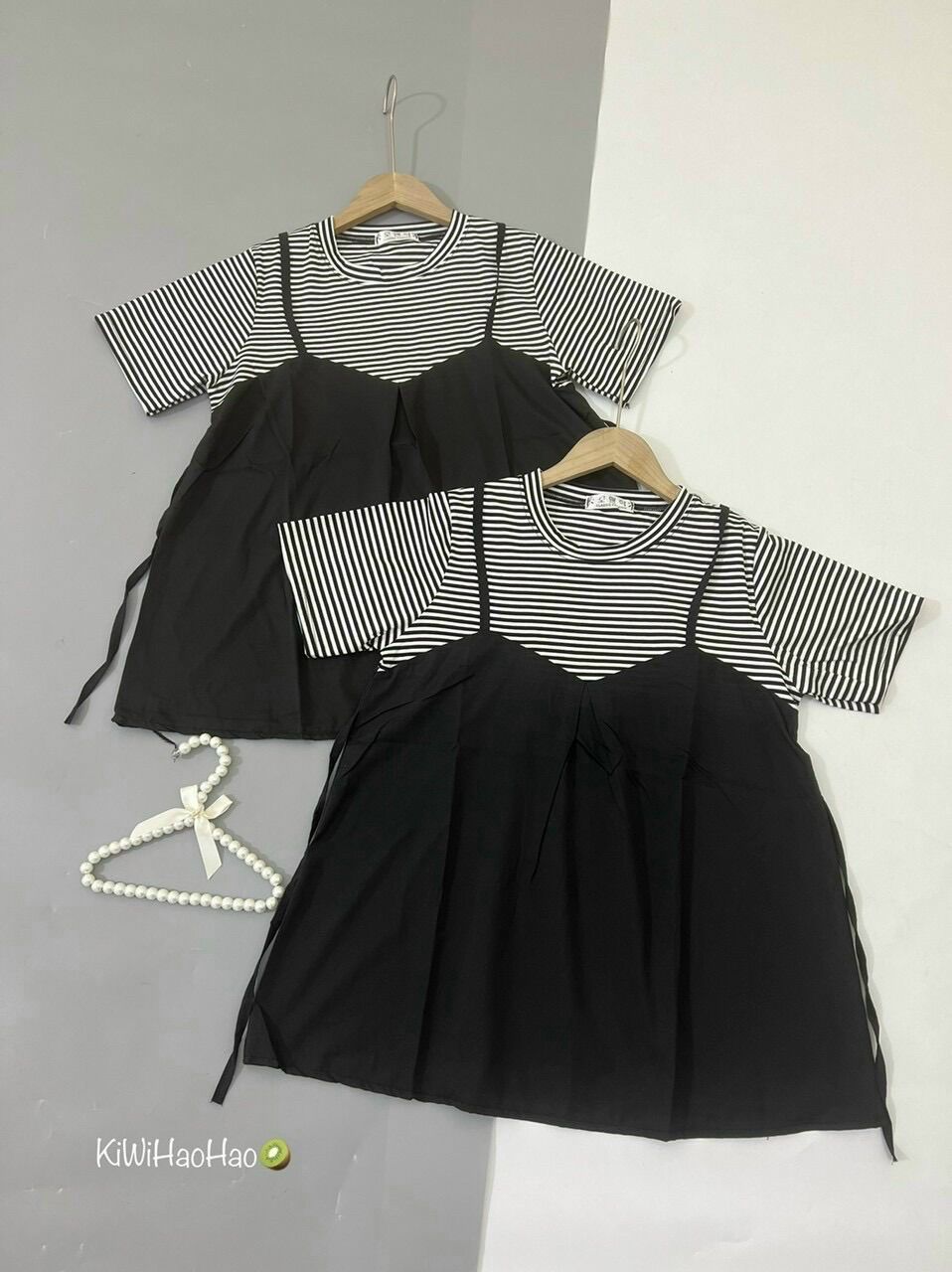 [HCM]Set Áo bầu và quần baby doll dễ thương