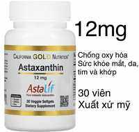 [Mỹ]  viên Astaxanthin Astalif 12mg California Gold Nutrition 30vien