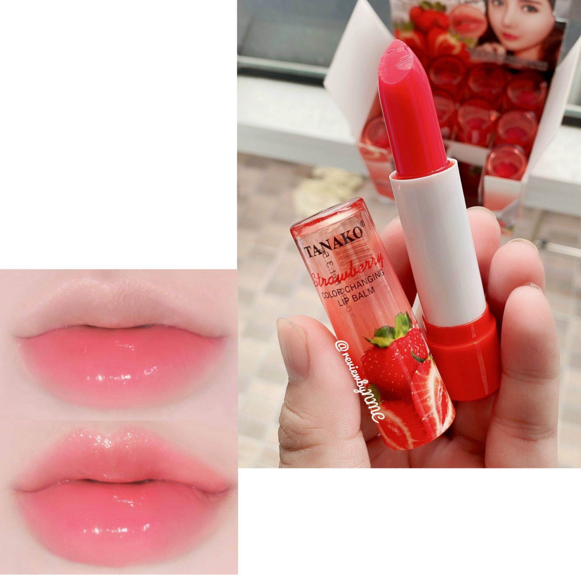 Son dưỡng môi strawberry thái lan - cấp ẩm, chống khô nứt môi, hồng môi