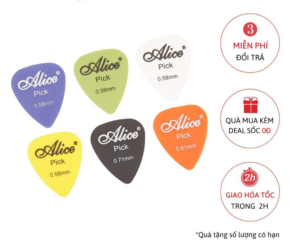 5 cái pick gảy đàn guitar