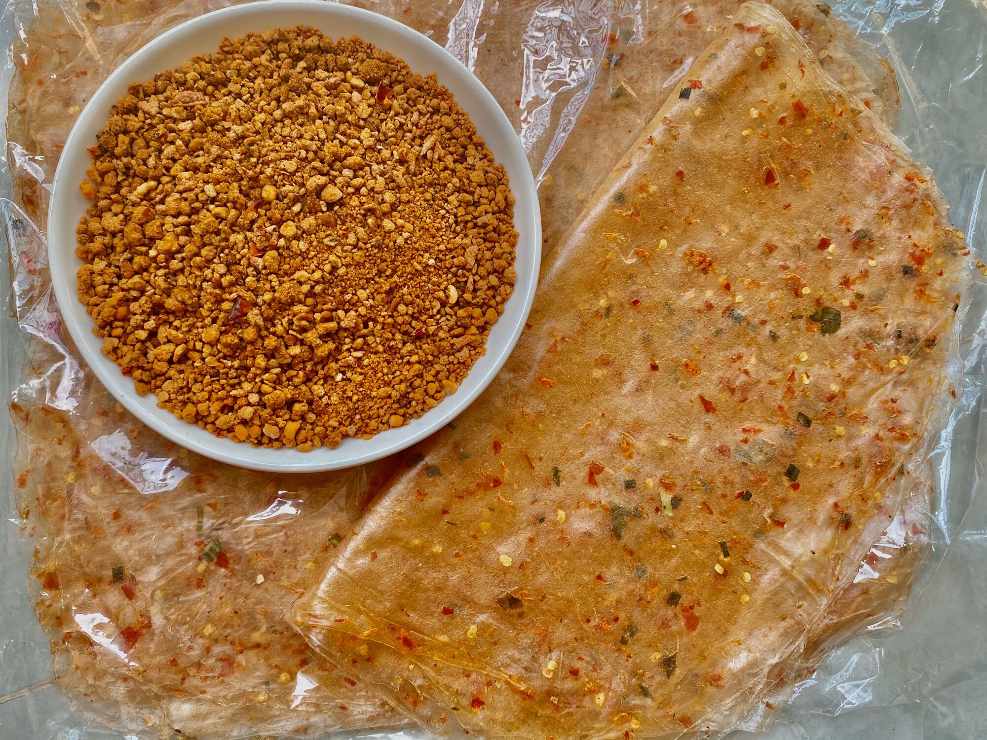500gr Bánh Tráng ớt đỏ dẻo Tôm