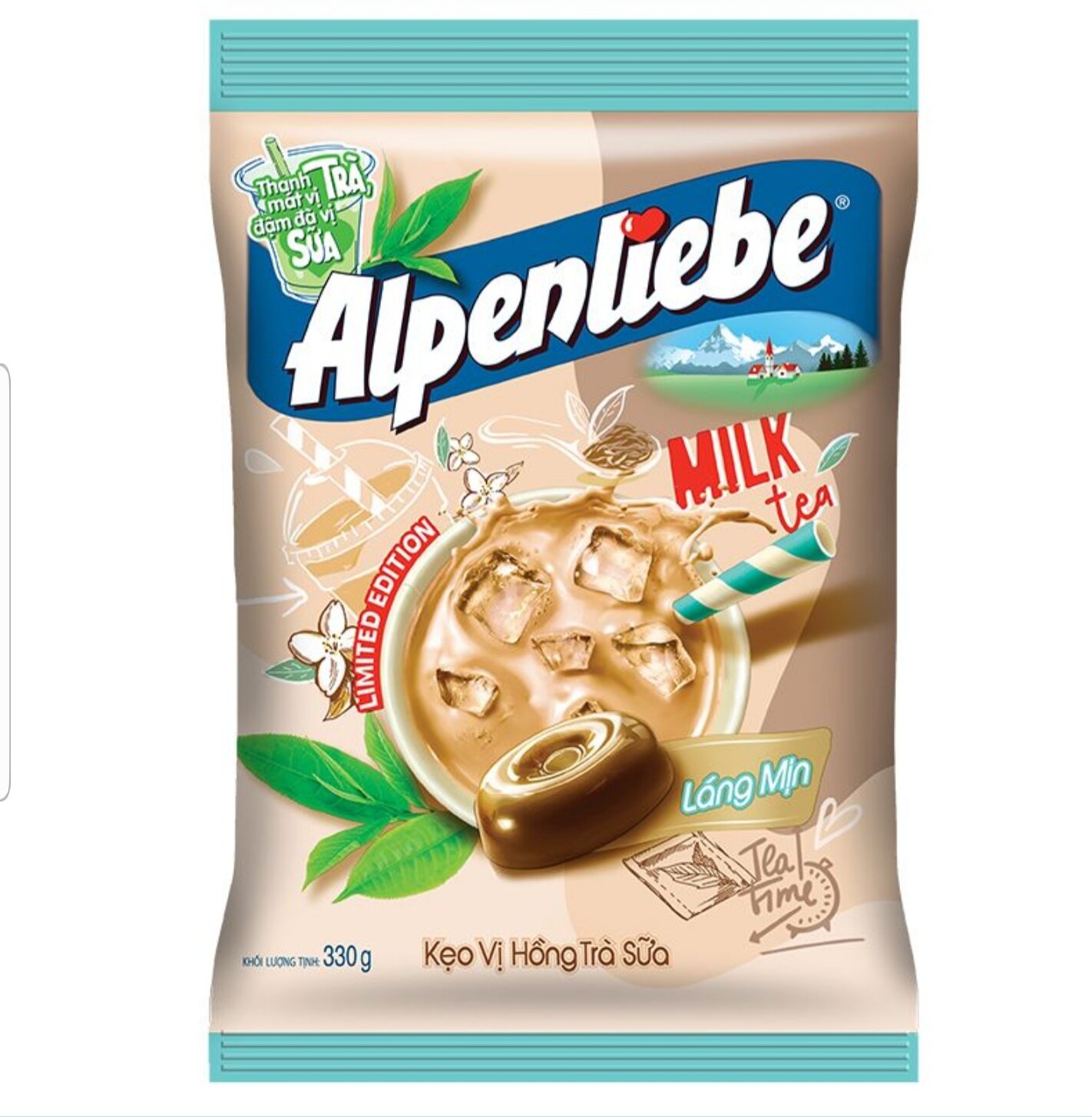 Kẹo Alpenliebe Vị Hồng Trà Sữa Gói 330G