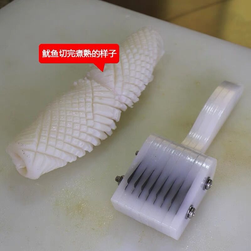 Dao khứa mực, dụng cụ khía mực