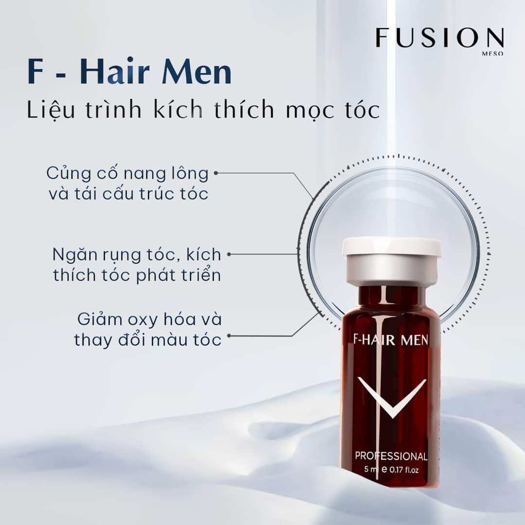 [1 lọ] Tinh chất Meso FUSION F - HAIR MEN dành cho tóc rụng tóc thưa