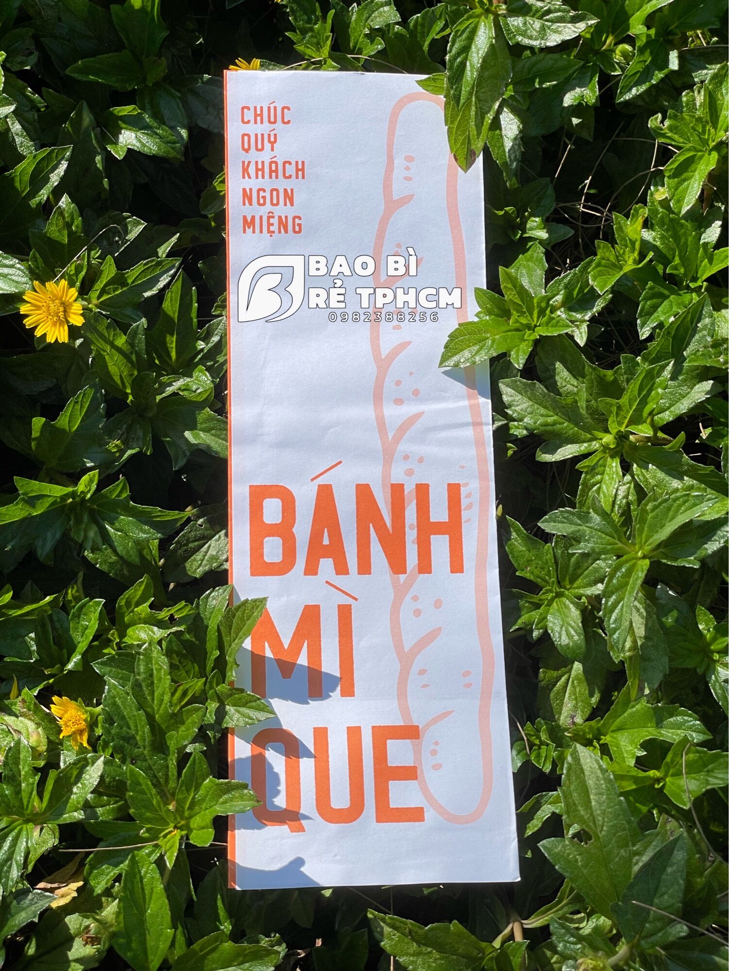 Túi Đựng Bánh Mì Que Cam 100 Túi