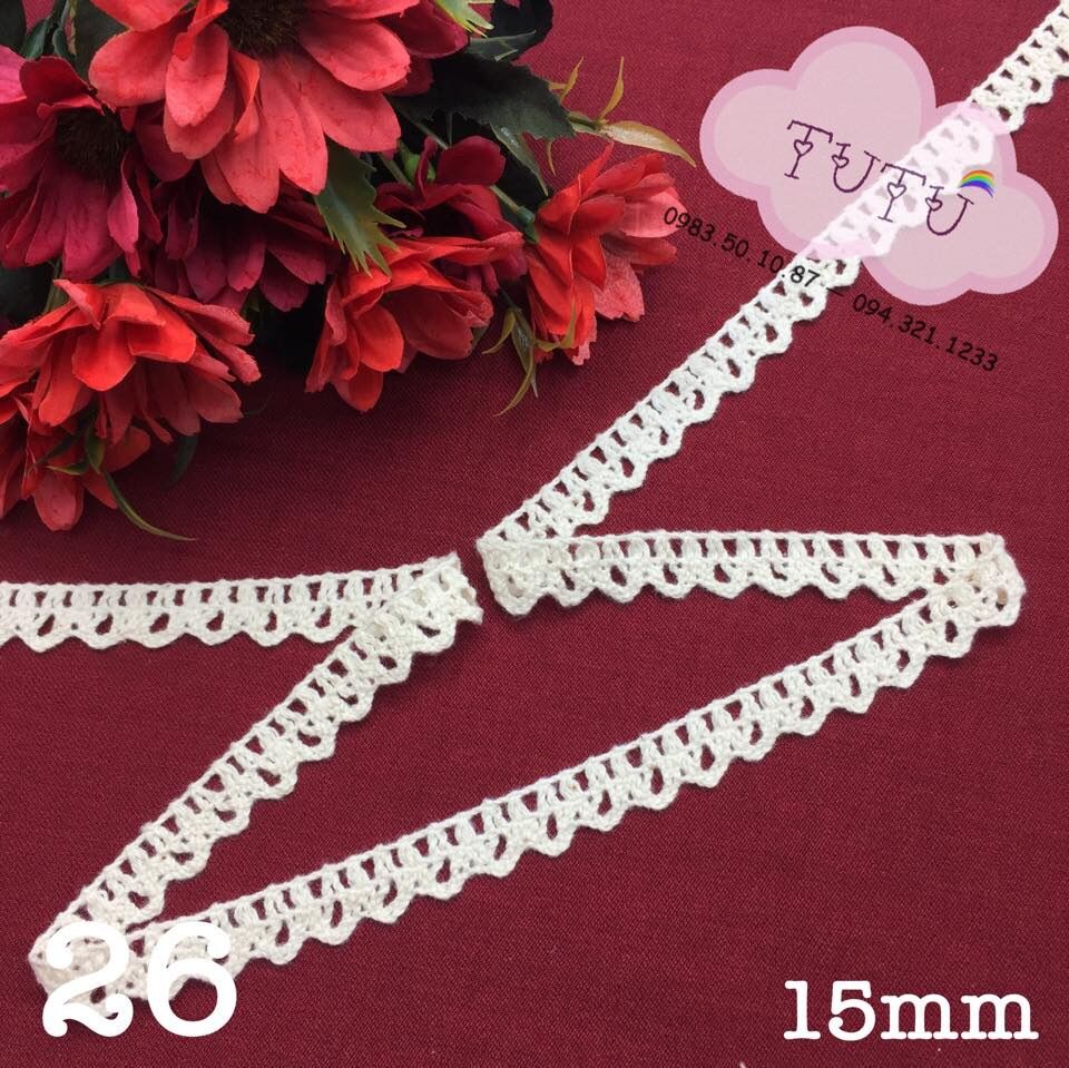 Ren viền cotton 3k/m ( set 5m)