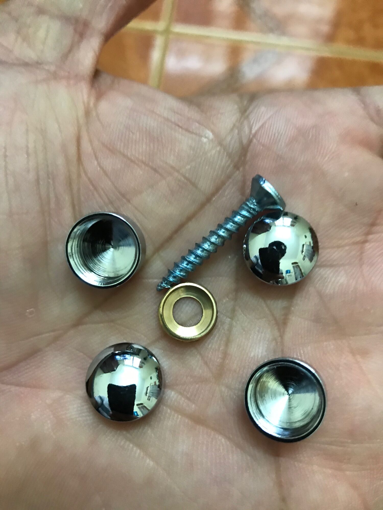Combo 20 chụp chân vít inox bóng cao cấp size 12/14mm