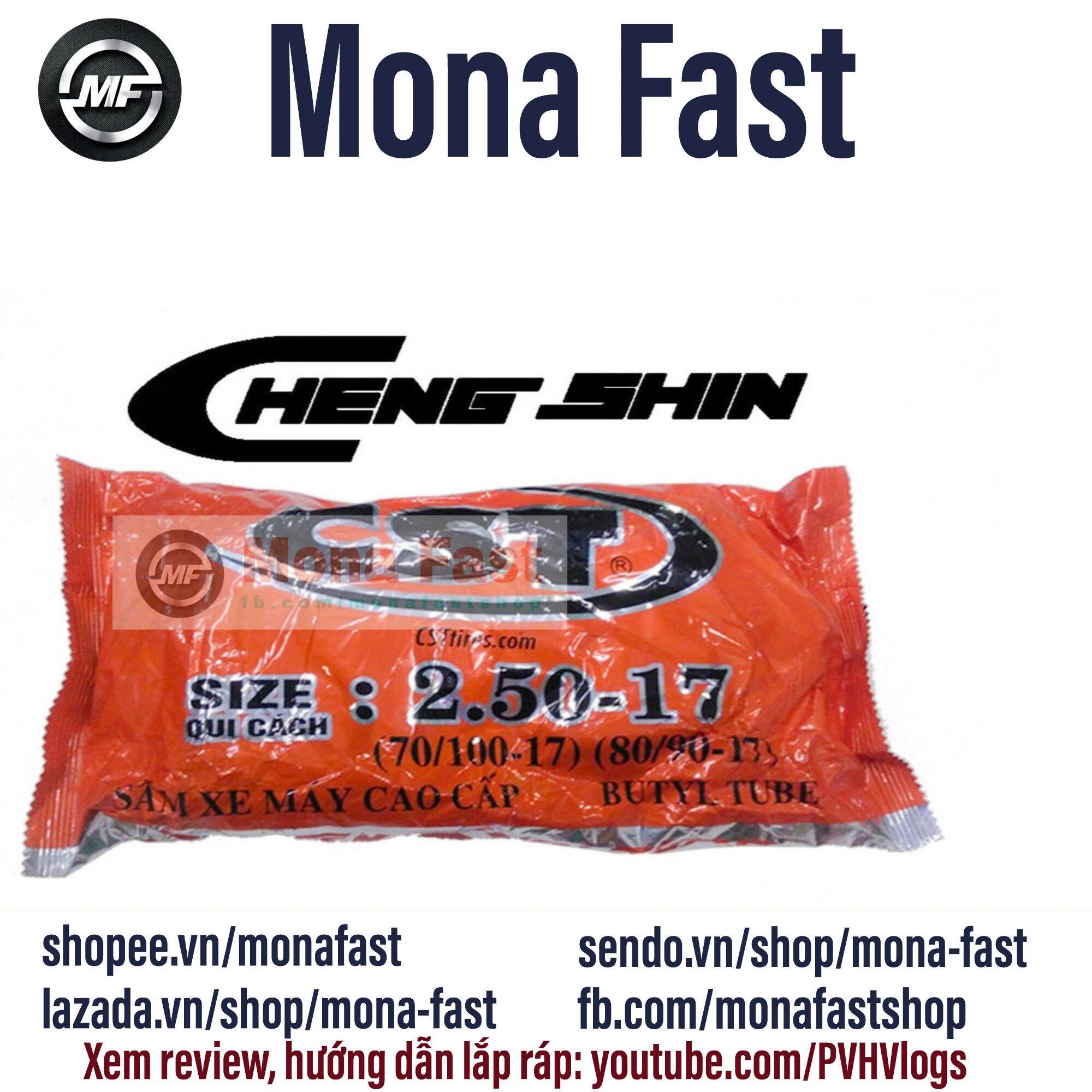 Ruột xe máy Chengshin 2.50-17 (ruột chengshin 70/100-17, 80/90-17)