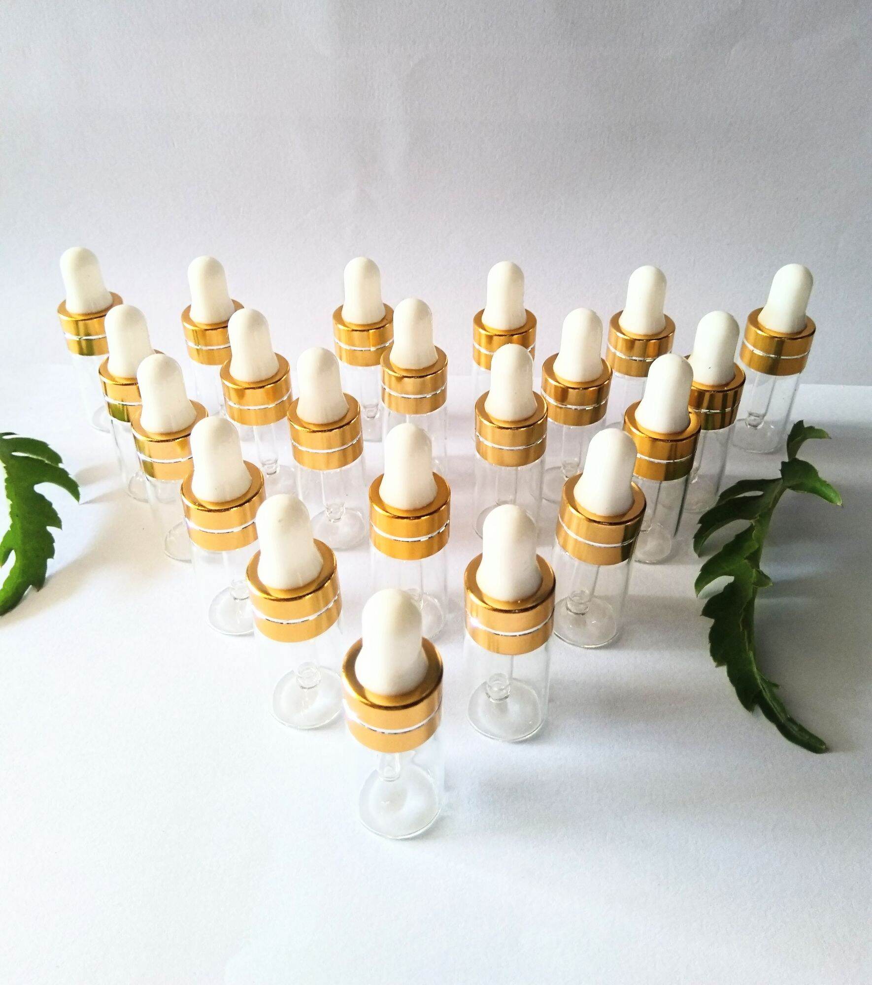 Combo 5 chai 3ml chất liệu thủy tinh trong suốt đựng serum tinh dầu mỹ phẩm