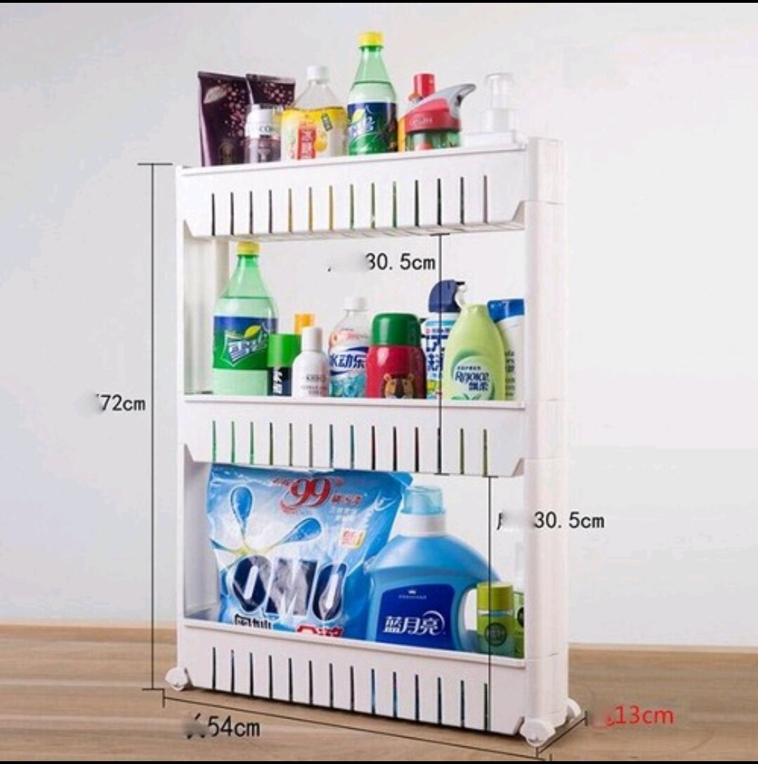 Kệ 3 Tầng Để Đồ Đa Năng Có Bánh Xe