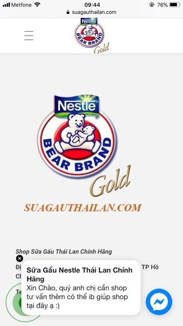 Combo 12 Lon Sữa gấu Nestle Thái Lan(140ML *8)