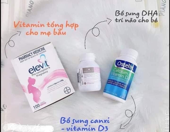 Vitamin tổng hợp elevit bầu 100 viên ( date 2024)