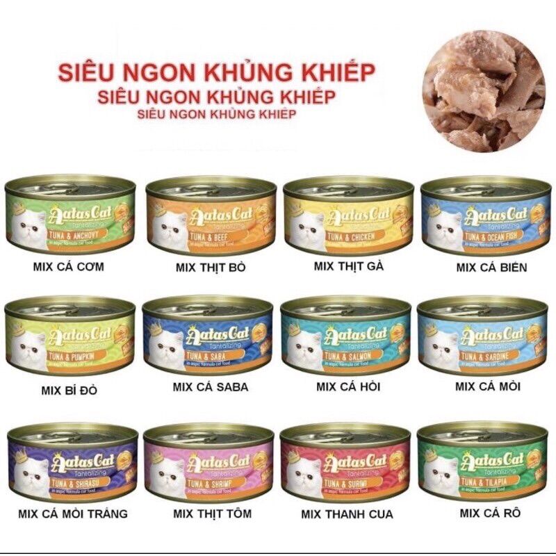 Pate lon cho mèo aatas 80g