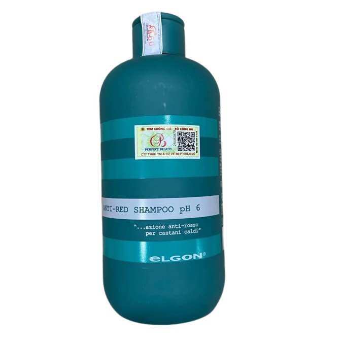 DẦU GỘI ELGON GREEN KHỬ ÁNH ĐỎ CAM COLORCARE ANTI RED SHAMPOO 120ML (chai chiết)