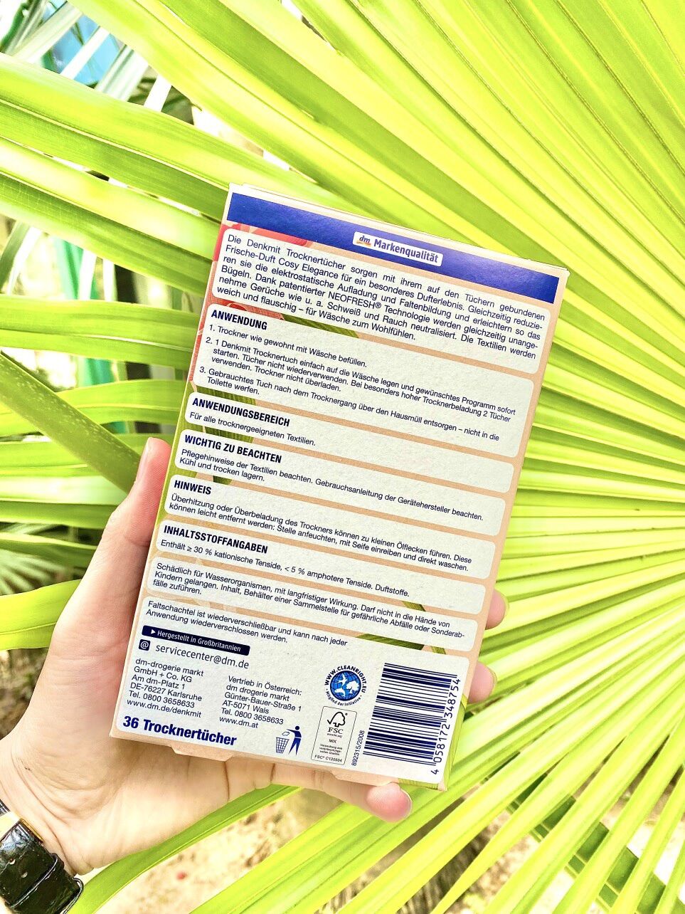 GIẤY THƠM QUẦN ÁO DENKMIT NHẬP KHẨU ĐỨC