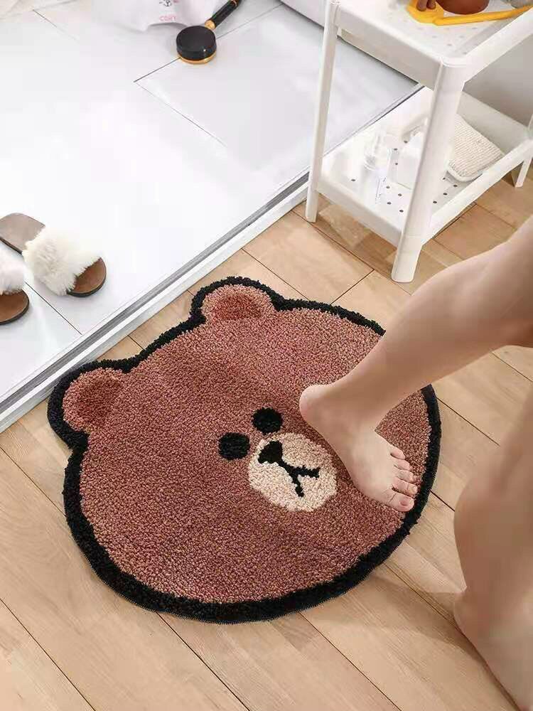 Thảm lau chân, thảm chùi chân 3D lông cừu cao cấp - CH24