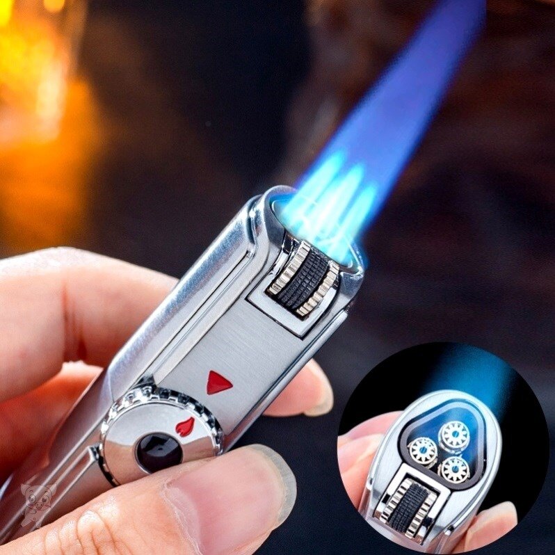Hộp quẹt - bật lửa lửa khò 3 tia zb307 thiết kế nhỏ gọn tiện lợi sang trọng lửa khò mạnh mẽ
