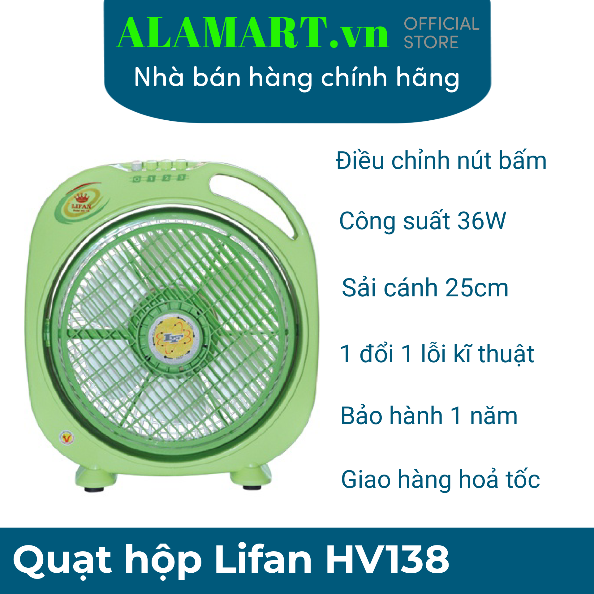 Quạt hộp lifan hv-138