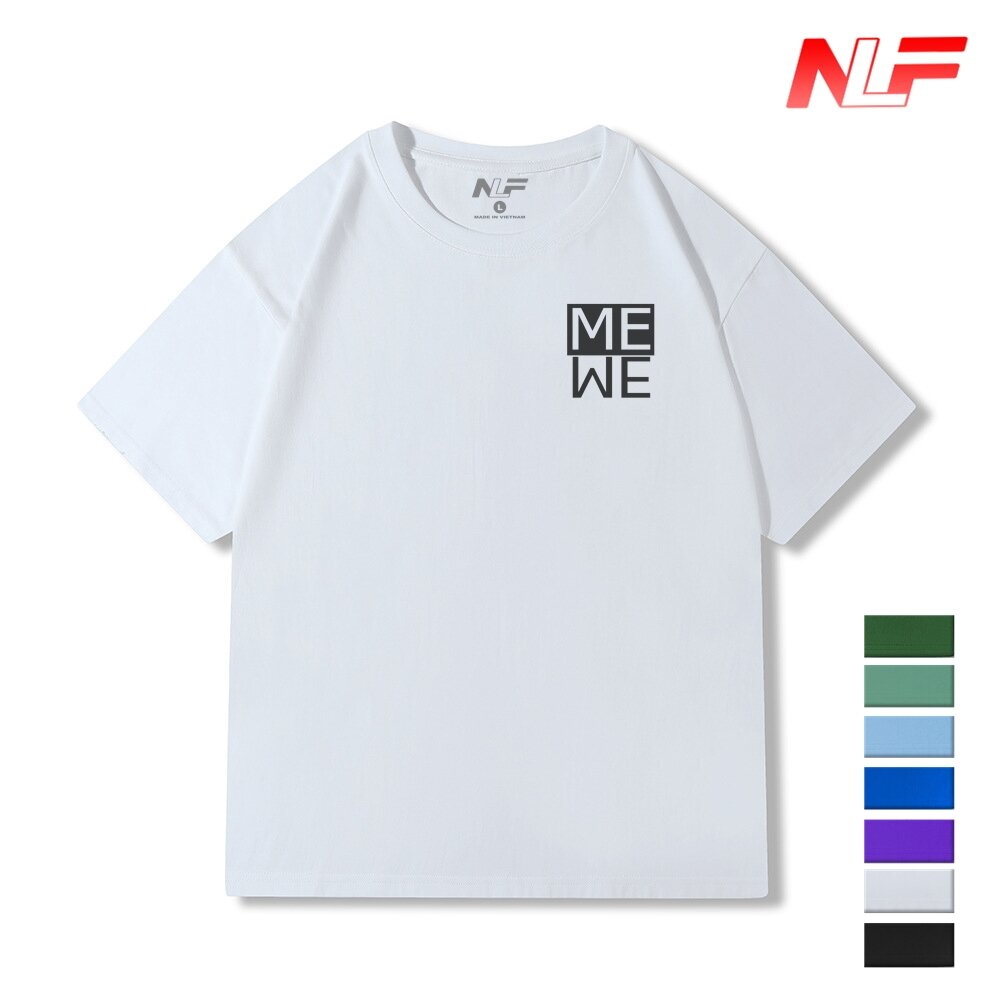 Áo Thun Form Rộng Tay Ngắn Logo ME NADC-005 - Áo Thun Nam Nữ - Dễ Phối Trang Phục