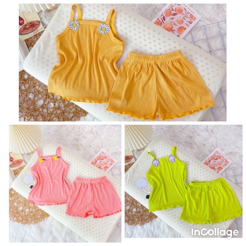 Bộ 2 dây minky mom gân lạnh bé gái