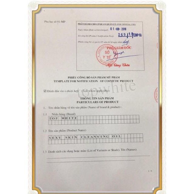 Dầu tẩy trang topwhite