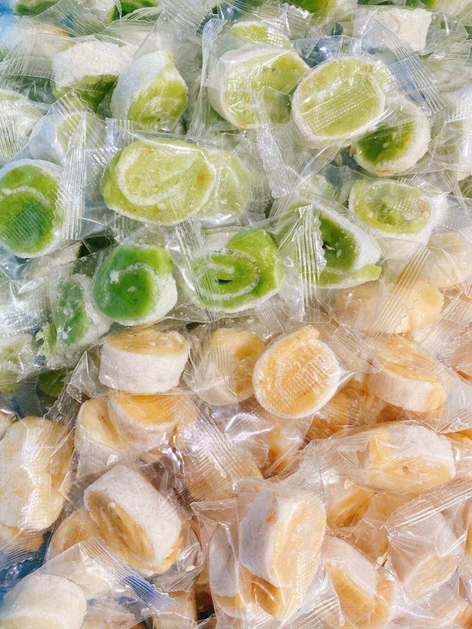 Kẹo dừa non lá dứa cuộn mini 500g