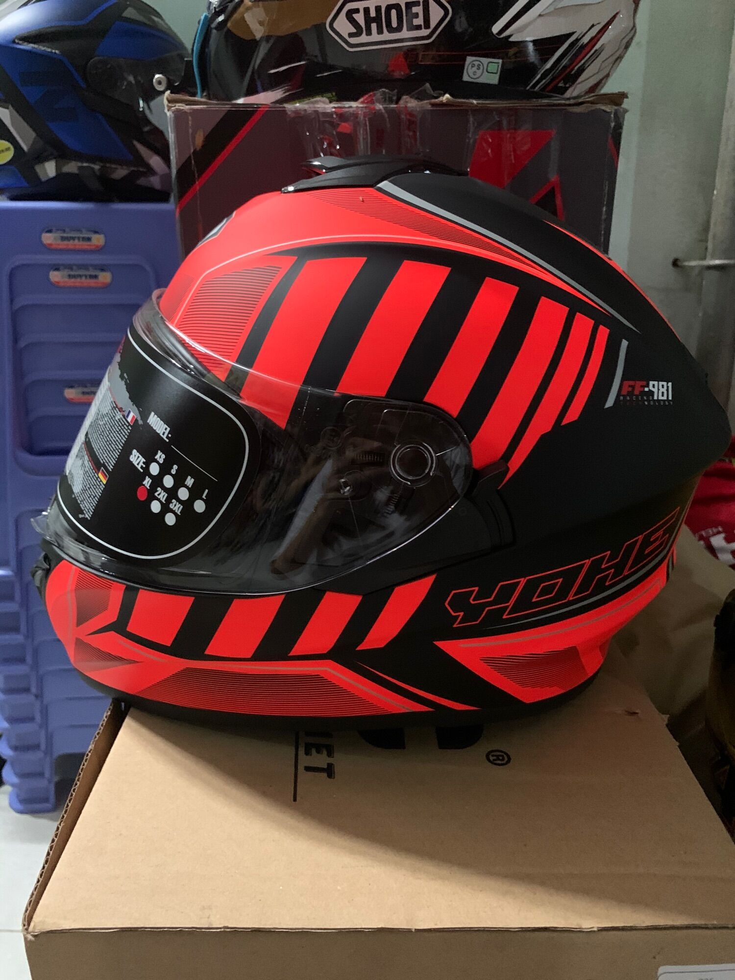 Fullface Yohe 981 2 kính cao cấp