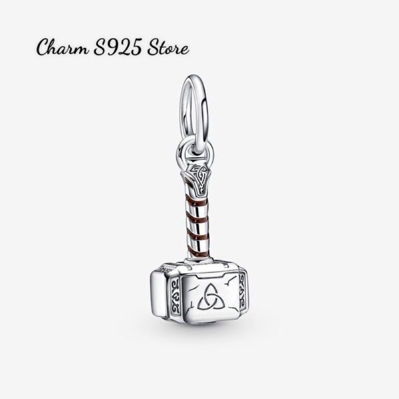 Charm pan ale treo búa marvel bạc s925 cao cấp