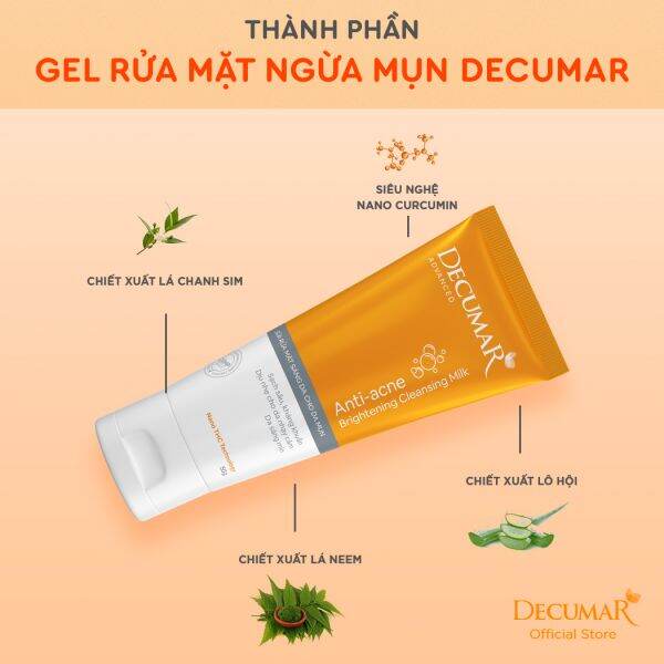 Combo DECUMAR làm giảm thâm,giảm mụn,mụn mủ,viêm sưng,sáng da