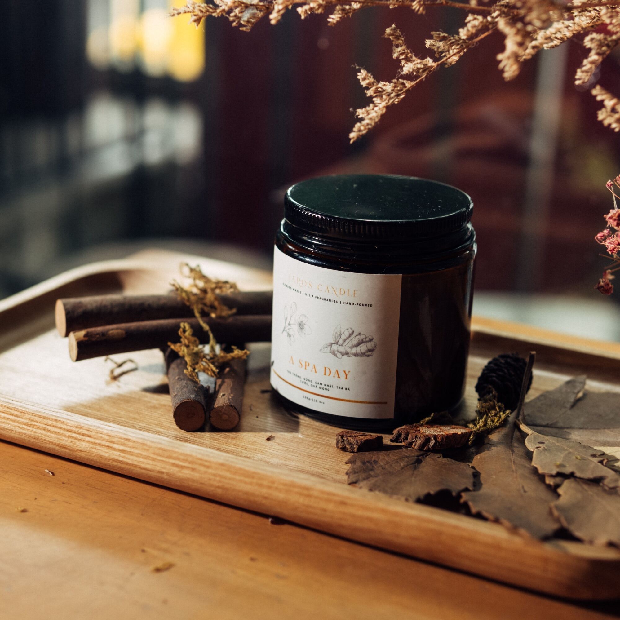 Nến Thơm hỗ trợ giấc ngủ Hương A SPA DAY 100g JAROS Candle